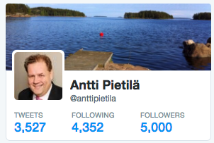 5000 twitter followers